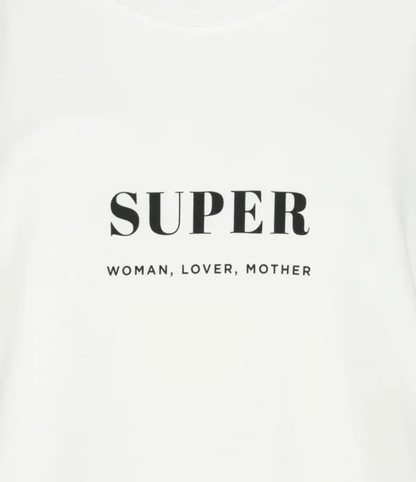 DEAR JULIETTE Tee-shirt Super Coton Biologique Blanc en vente 3