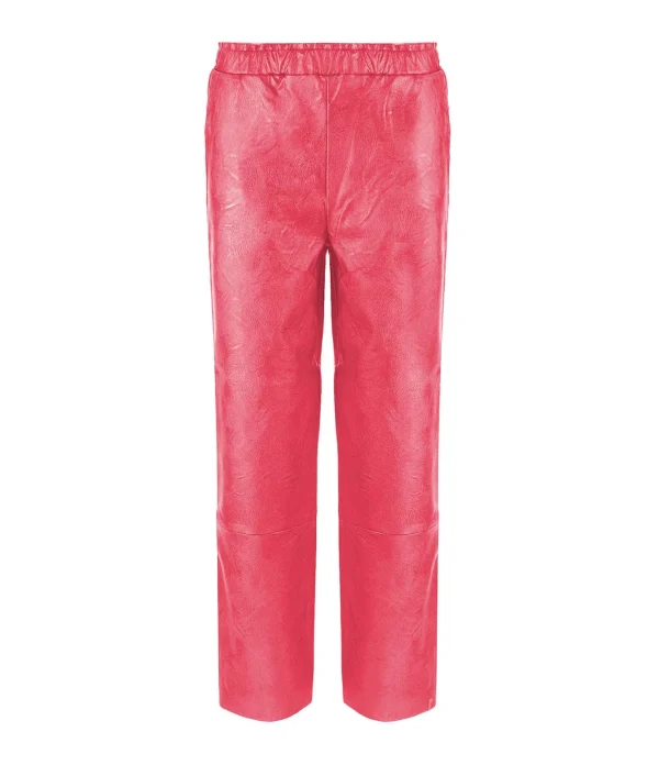 MAEVY MOUVEMENT LIBRE Pantalon Pantavegan Cuir Vegan Fraise à prix imbattables 1