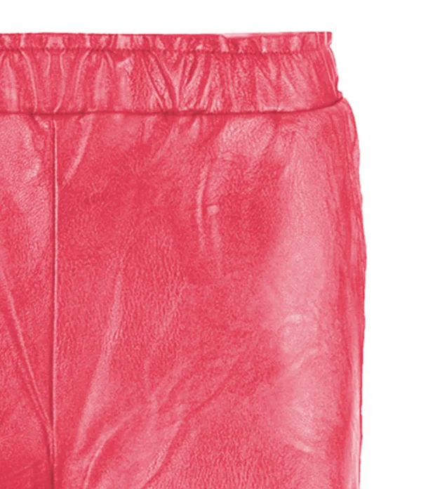 MAEVY MOUVEMENT LIBRE Pantalon Pantavegan Cuir Vegan Fraise à prix imbattables 3