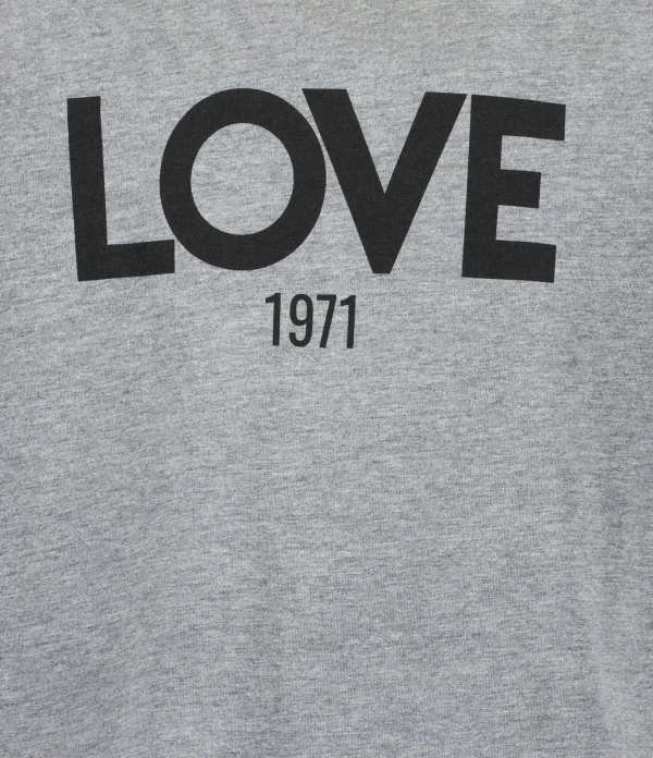 JEANNE VOULAND Tee-shirt Ben Love 1971 Coton Gris marques pas cher 3