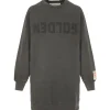 magasin solde Golden Goose Robe Sweatshirt Golden Coton Anthracite 14