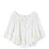 MARANT ÉTOILE Top Liam Coton Blanc boutiqued pas cher 8