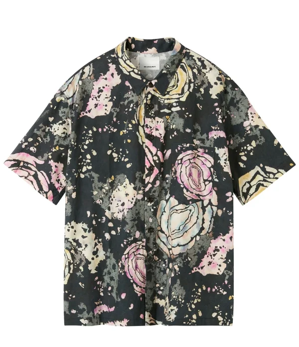 Isabel Marant Chemise Homme Iggy Coton Imprimé mode 1