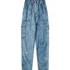 magasin en ligne MARANT ÉTOILE Pantalon Viamao Coton Bleu 22