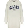 comparez les prix Golden Goose Robe Hoodie Journey Coton Blanc 19