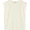 Momoni Tee-shirt Enna Lin Blanc grande promotion 19