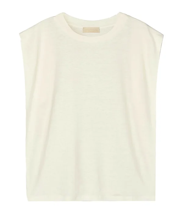 Momoni Tee-shirt Enna Lin Blanc grande promotion 1