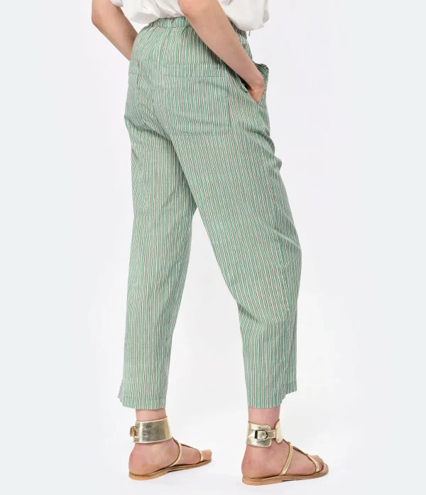 Les achats en ligne CHARLIE JOE Pantalon Karla Coton Vert 6