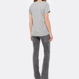 Paris Tee-shirt Lulli Marseille Col V Coton Gris, Collaboration Jeanne Vouland X Lulli 15