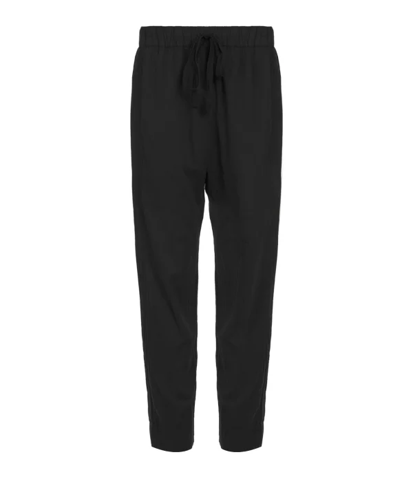 pas cher marque XIRENA Pantalon Fin Draper Coton Noir 1