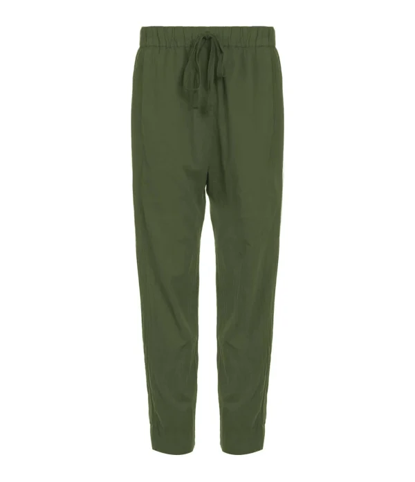 soldes en ligne XIRENA Pantalon Fin Draper Coton Vert Aloe 1