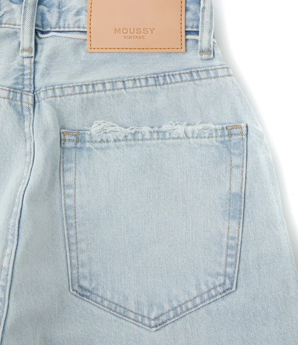 solde en ligne MOUSSY VINTAGE Jean Blue Villas Wide Denim Bleu Clair 4