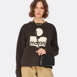 MARANT ÉTOILE Sweatshirt Mobyli Coton Noir Délavé meilleur service 11