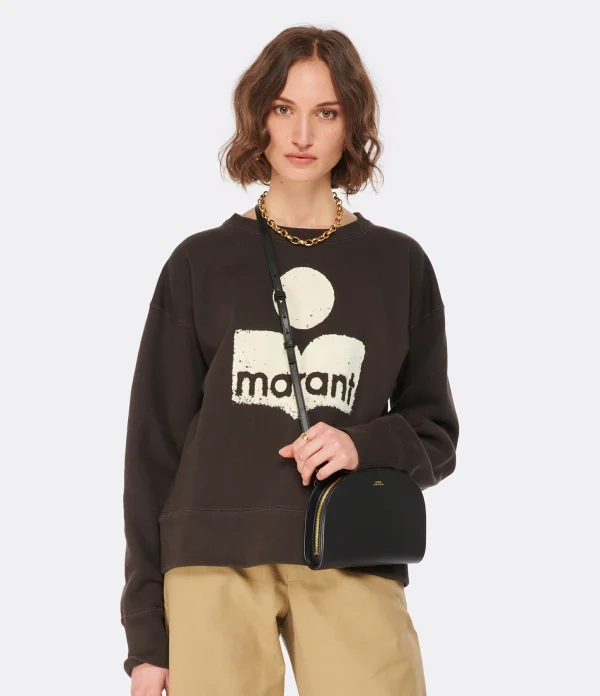 MARANT ÉTOILE Sweatshirt Mobyli Coton Noir Délavé meilleur service 4