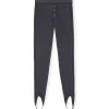 Officielle Ganni Legging Noir Phantom 20