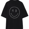 Paiement sécurisé ANINE BING Tee-shirt Avi Smiley Coton Organique Noir 20