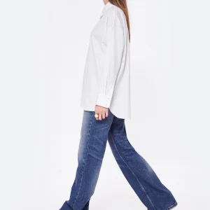 AMI Paris Jean Boyfriend Coton Denim Bleu Usé acheter 11