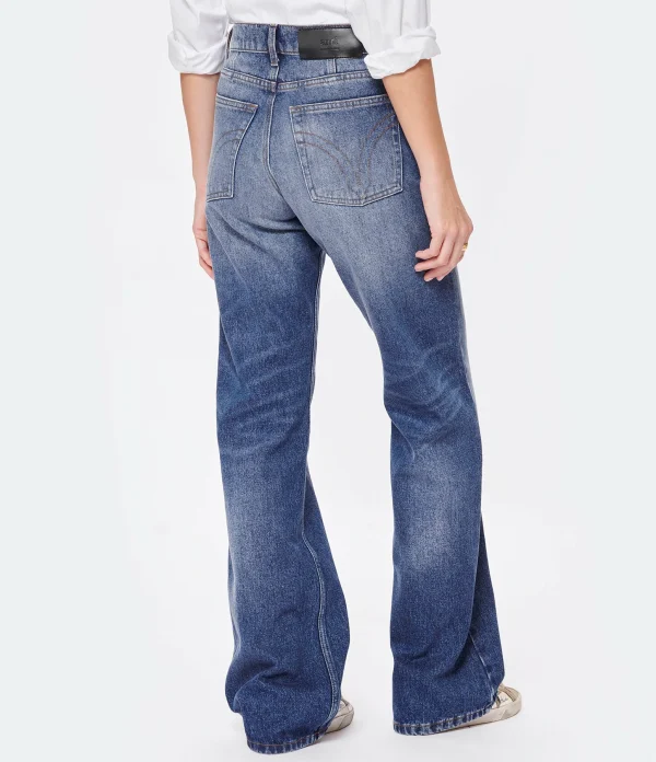 AMI Paris Jean Boyfriend Coton Denim Bleu Usé acheter 6