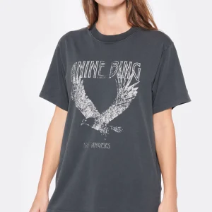 Retour gratuit en magasin. ANINE BING Tee-shirt Lili Coton Organique Gris Délavé 11