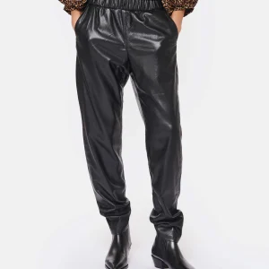 ANINE BING Pantalon Simili Cuir Noir SOLDES TOUT À 16