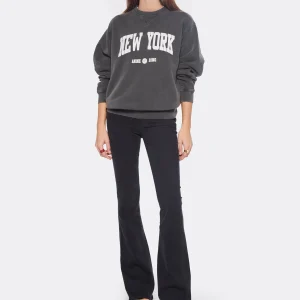 boutiqued en ligne ANINE BING Sweatshirt Ramona NY Coton Organique Noir Délavé 12