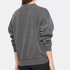 boutiqued en ligne ANINE BING Sweatshirt Ramona NY Coton Organique Noir Délavé 10