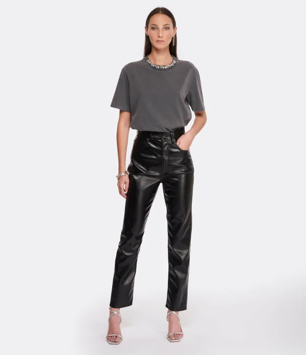 ANINE BING Pantalon Sonya Noir en promotion 3