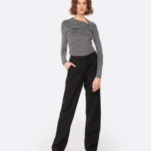 ANINE BING Pantalon Classic Laine Noir offre spéciale 11