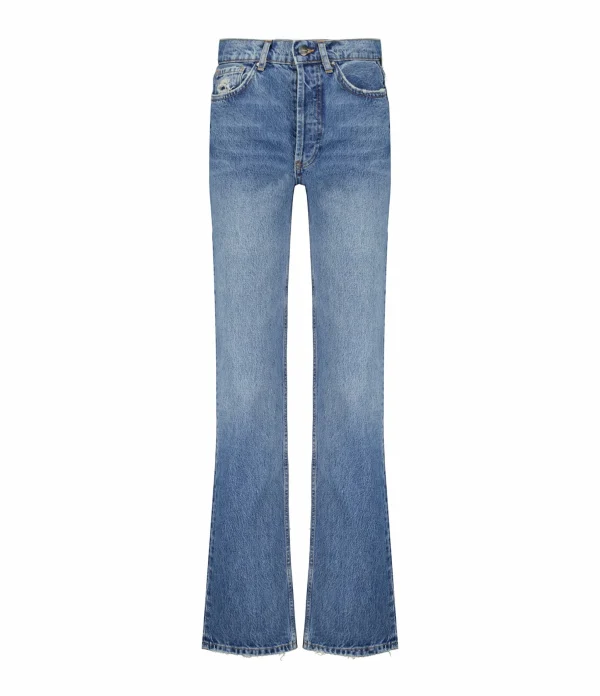 ANINE BING Jean Kat Coton Bleu vente en ligne pas cher 1