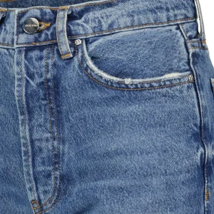 ANINE BING Jean Kat Coton Bleu vente en ligne pas cher 9