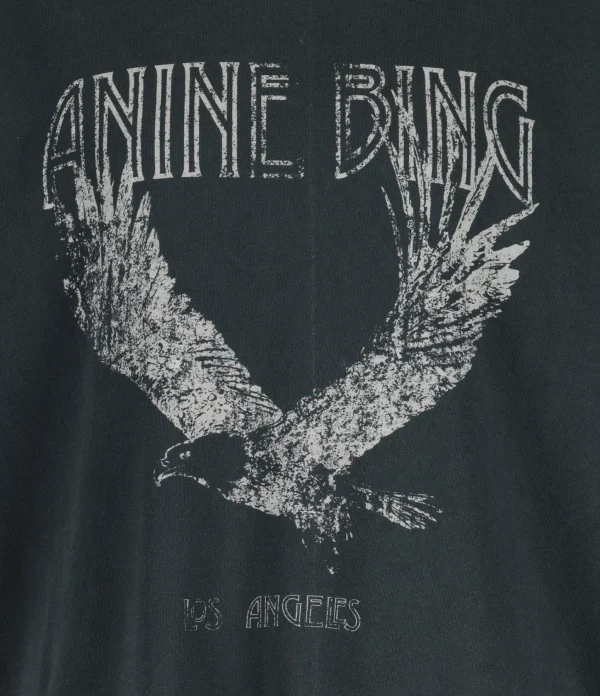 Retour gratuit en magasin. ANINE BING Tee-shirt Lili Coton Organique Gris Délavé 3