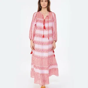 ANTIK BATIK Robe Longue Amelie Rose De Qualité 10