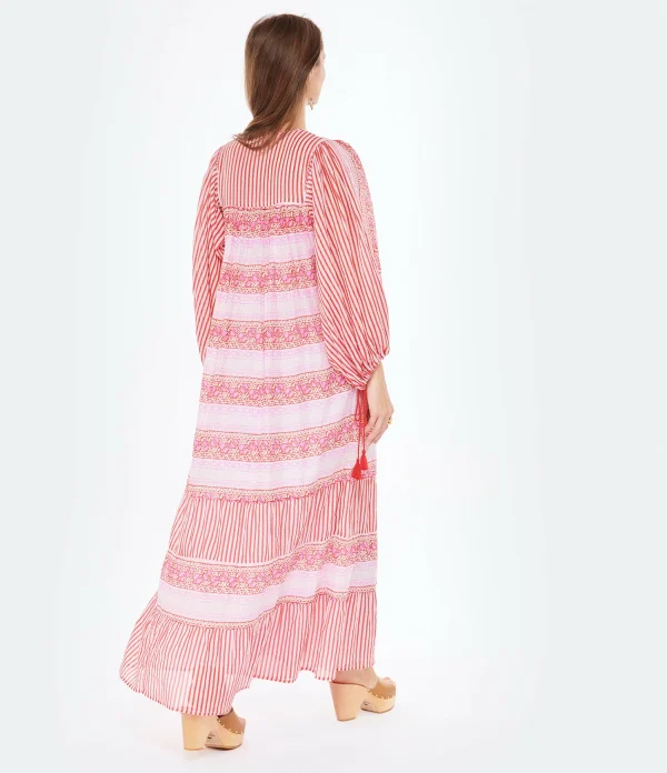 achetez ANTIK BATIK Robe Longue Amelie Rose 5