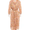 ANTIK BATIK Robe Longue Blossom Rouille site soldes 16