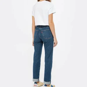 A.P.C. Tee-shirt Coton Blanc Bleu Marine marque pas cher 12