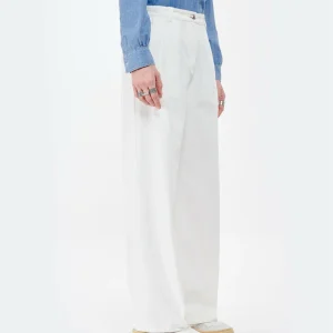 soldes ligne A.P.C. Pantalon Tressie Coton Écru 10