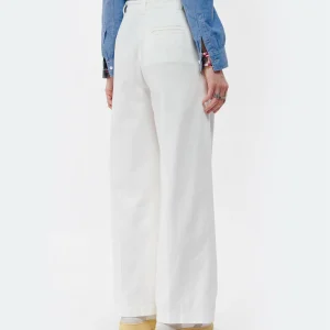 soldes ligne A.P.C. Pantalon Tressie Coton Écru 12