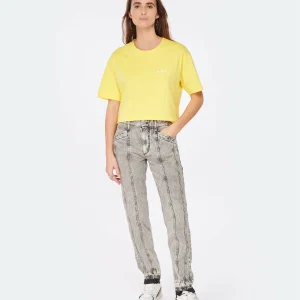 A.P.C. Tee-shirt Karol Coton Jaune prix le plus bas 15