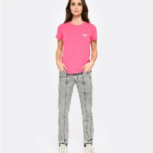 A.P.C. Tee-shirt New Denise Coton Rose Vif magasin en ligne france 10