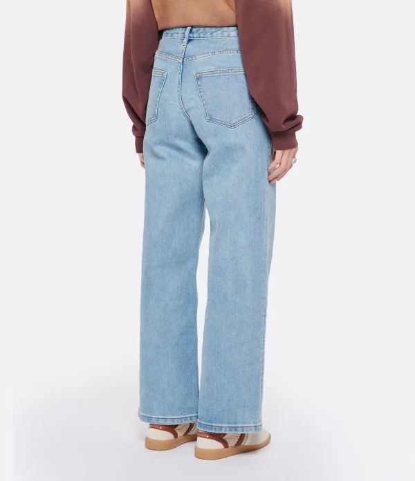 france A.P.C. Jean Elisabeth Coton Indigo Délavé 6