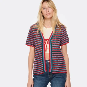 A.P.C. Cardigan Maggie Coton Multicolore luxe soldes 11