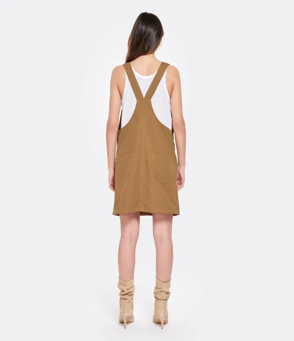 magasin solde A.P.C. Salopette Robe Poala Caramel 4