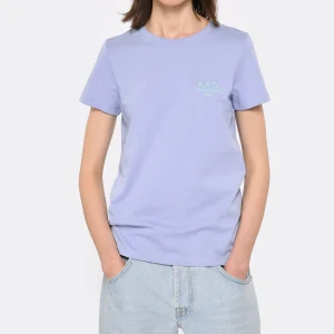 A.P.C. Tee-shirt New Denise Coton Lila Top ventes 8