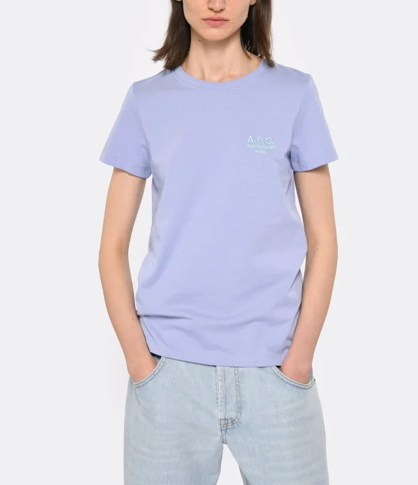 A.P.C. Tee-shirt New Denise Coton Lila Top ventes 3