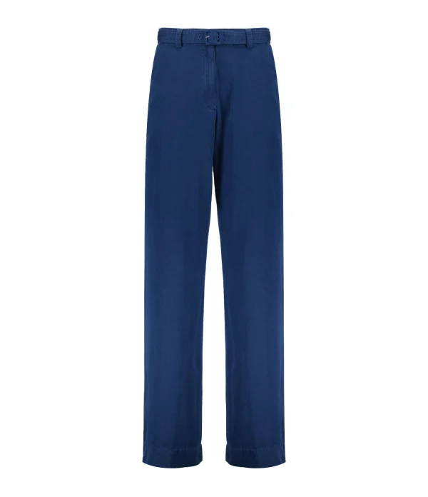 A.P.C. Pantalon Fin Cléo Coton Bleu Indigo Délavé Meilleur Prix 1