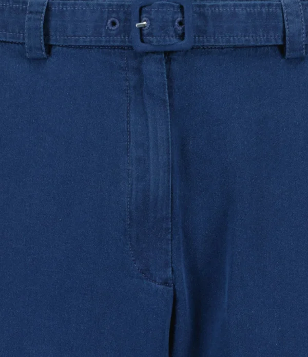 A.P.C. Pantalon Fin Cléo Coton Bleu Indigo Délavé Meilleur Prix 3