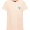 soldes A.P.C. Tee-Shirt New Denise Coton Rose Pâle 17