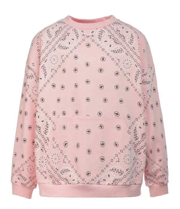 vente pas cher ARIZONA LOVE Sweatshirt Coton Bandana Rose 1