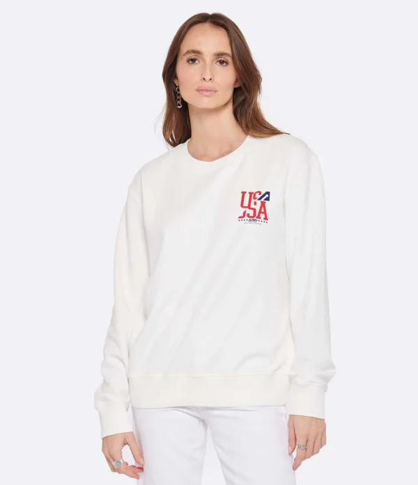 AUTRY Sweatshirt Iconic Action Blanc Coton Satisfait ou Remboursé 4