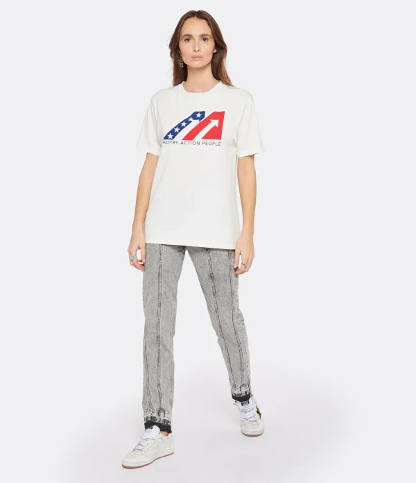 en vente AUTRY Tee-shirt Iconic Action Coton Blanc 5